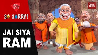 Ram Mandir Pran Pratishtha  JAI SIYA RAM  PM Modi  SO SORRY  Ram Mandir  Aaj Tak  Ram [upl. by Godiva]