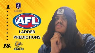 AFL 2024 Ladder Predictions [upl. by Ilrak211]