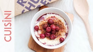 MILCHREIS REZEPT selber machen  Milchreis Bowl mit ZimtGewürz amp Sauerkirschen REISHUNGER  CUISINI [upl. by Attenat]