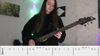 lilhuddy  21st century vampire guitar solo with tabs [upl. by Alhahs]