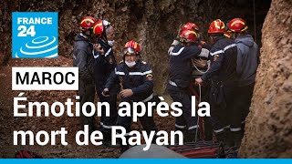 Maroc  forte émotion après la mort de Rayan le petit garçon tombé dans un puits • FRANCE 24 [upl. by Alban]