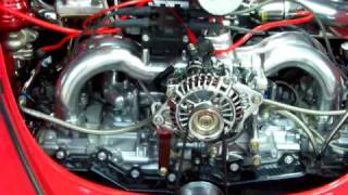 Subaru Engine Conversion  Swap Turbo Powered Bug VW Beetle BugaRu [upl. by Aretak723]