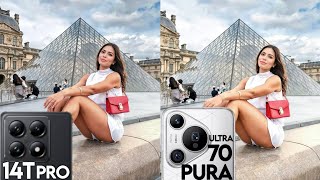 Xiaomi 14T Pro VS Huawei Pura 70 Ultra Camera Test [upl. by Tallia]