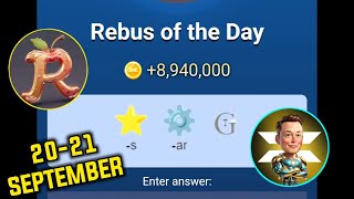 Rebus of the day musk empire 2021September  X Empire Rebus of the day today 21 September  Riddle [upl. by Delos585]