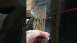 Easy Balayage Technique Ribbon Weaver Freehand [upl. by Ataymik]