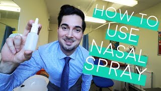 How To Use Nasal Spray  How To Use Nasal Spray Properly  Nasal Spray Technique 2018 [upl. by Cestar]