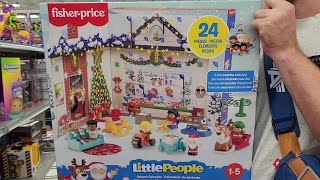 CHRISTMAS FANS  HOLIDAY ADVENT CALENDAR  FISHERPRICE LITTLE PEOPLE amp SANTA CLAUS 24 PIECES 1299 [upl. by Assirat]