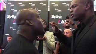 Melvin manhoef vs remy bonjasky staredown goes almost wrong [upl. by Arjan]