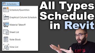 Schedule Types in Revit Tutorial [upl. by Celtic766]