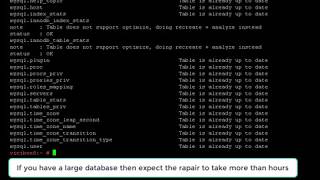 Repair VIcidial Mysql Database [upl. by Nibbor770]