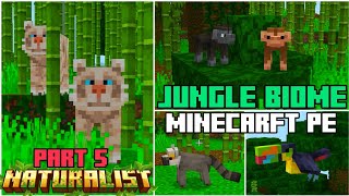 🐅NATURALIST ADDON for BEDROCK  MINECRAFT PE 120 addons [upl. by Geminius]