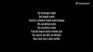 Thomas Anders  Das Lied das Leben heißt  Lyrics [upl. by Ennayehc]