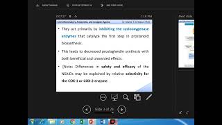 pharmacology 2 lecture 18  NSAIDS [upl. by Melas]