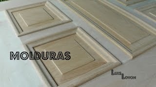 COMO HACER MOLDURAS DE MADERA Con Disco CASERO  Luis Lovon [upl. by Diarmid]