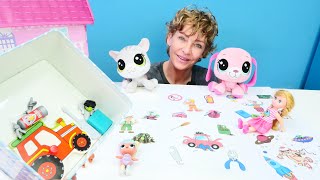 Spielzeug Kindergarten auf Deutsch Wir lernen Neues über den Berufe Kinder Video [upl. by Terrye]