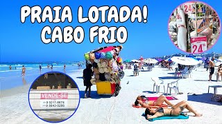 ❤️💙 HOJE EM CABO FRIO ☀️ PRAIA DO FORTE LOTADA 🇧🇷 [upl. by Eciram]