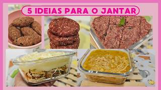 IDEIAS DE JANTAR PARA CONGELAR PRA SEMANA TODA  5 Ideias  segunda a sexta congelamento congelar [upl. by Ruon569]