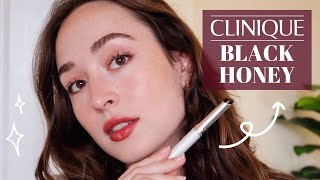 Trying the VIRAL Clinique Black Honey Lipstick 👀 [upl. by Hedve595]