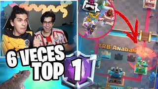 ANABAN 6 VECES TOP 1😱 EN MI CASA🏠⚠️ POMPEYO SERGIO RAMOS SIMIO CONVENCION CLASH ROYALE [upl. by Patric]