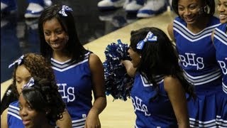 Brunswick High School Cheerleaders perform at VCU Siegel Center [upl. by Park]