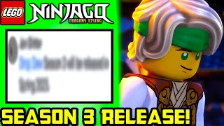 WHEN SEASON 3 RELEASES CONFIRMED 🐉 Ninjago Dragons Rising Season 3 News [upl. by Notsirb803]