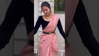 Saree styling  Indo western  Do subscribe my channel short trending [upl. by Sirtimid]