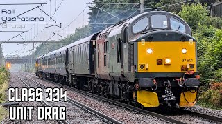 Class 334 UNIT DRAG at Winsford 110724 [upl. by Yusem]