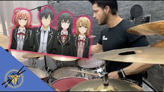 Oregairu Season 2 OP  やなぎなぎ  春擬き  Drum Cover [upl. by Karlens]