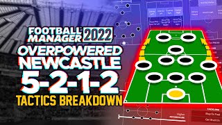 FM22 Overpowered Newcastle 5212 Tactic Guide  Football Manager 2022 [upl. by Siravat]