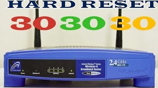 ✅ Como hacer Hard Reset 303030 en Routers Linksys [upl. by Nylyram725]