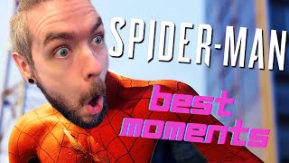 JackSepticeyes FUNNIEST MOMENTS from SPIDERMAN PS4 Part 1 [upl. by Onailimixam]