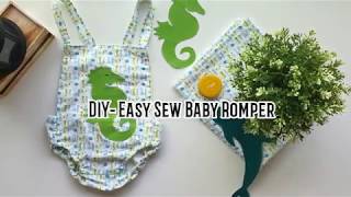 DIY How to make Baby Romper  Easy sew for beginners [upl. by Tawsha760]