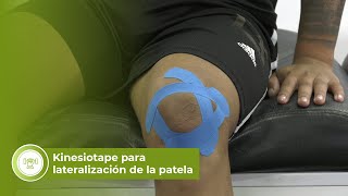 Kinesiotape lateralización de la patela [upl. by Urbano]