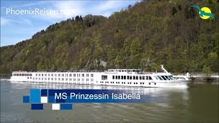 MS PRINZESSIN ISABELLA  Schiffsrundgang auf dem Donau Fluss Kreuzfahrtschiff von PHOENIX REISEN [upl. by Ecnahs]