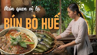 Lần đầu nấu BÚN BÒ HUẾ ôn lại kỷ niệm bên gia đình  Khói Lam Chiều 164  Hue Beef Noodle Soup [upl. by Keli]