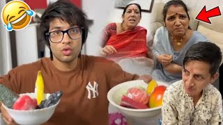 Fake fruits Prank kar Diya family per 😂  sourav joshi vlogs souravjoshivlogs trending [upl. by Karlens]