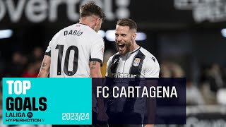 ¡Los 10 MEJORES GOLES del FC CARTAGENA en LALIGA HYPERMOTION 202324 [upl. by Anaihr828]