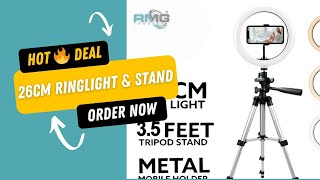 26cm RGB Ring Light with 35ft Stand – Limited 2Day Deal for Rs 1499 🔥💡 [upl. by Ahseekan806]