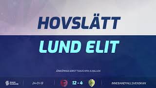 Highlights Allsvenskan Södra Herr Hovslätt IK  IBK Lund Elit [upl. by Kired]