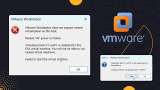 Virtualized Intel VTxEPT is not supported on this platform in VMware Workstation Pro  ProTips [upl. by Oskar551]