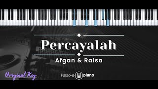 Percayalah – Afgan amp Raisa KARAOKE PIANO  ORIGINAL KEY [upl. by Milty993]