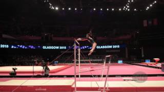 SANDOVAL PEREZ Ahtziri Viridiana MEX  2015 Artistic Worlds  Qualifications Uneven Bars [upl. by Nob]