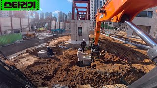 부대토목 이것저것 part12 operator excavator develon dx170w tiltrotator steelwrist 포크레인 🇰🇷 [upl. by Timmie55]