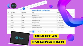 How to create Simple Pagination in React JS  Basic React JS Pagination [upl. by Neirad]