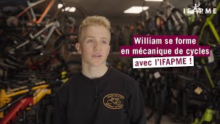 William se forme au métier de mécanicien de cycles avec lIFAPME dans lentreprise quotBeckers Cyclesquot [upl. by Idyak850]