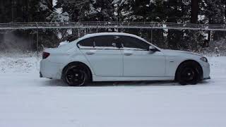 BMW F10 535i XDrive Snow Launch [upl. by Jat393]