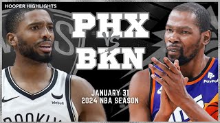 Phoenix Suns vs Brooklyn Nets Full Game Highlights  Jan 31  2024 NBA Season [upl. by Fabrice354]