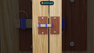 DoubleLocking Wooden Door Latch with Satisfying Click [upl. by Lamprey]