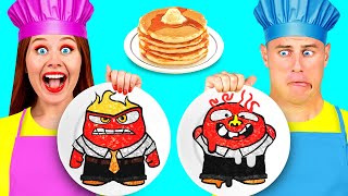 Pancake Art Challenge  Delicious Kitchen Hacks by Fun Tun [upl. by Harrus]