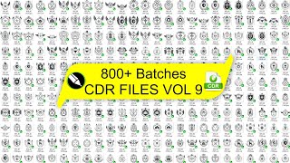 800 Batches CDR Files Free Download VOL 9 [upl. by Itnavart]